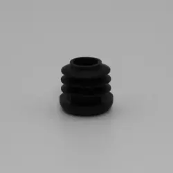 5/8" 14-20 Gauge Round Black Poly Insert Glide  Matte Finish 1102-U-19