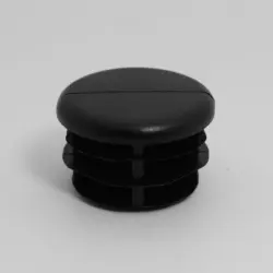 1-1/8" 14-18 Gauge Round Black Hdpe Insert Glide  Tappered Insert Fins Od 0.90-1.04" 1448-U-T-2