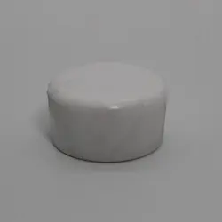 1" Id Round White Light Duty Poly Cap 1/2" Sidewall Length "Slendacap  1721-Ld