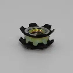 Heavy Duty Tube Connector, 3/4" OD, 16-18 Gauge, 1/4-20 Thread, 0.69" Clip OD