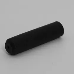 1/4" Id Round Black Rubber Tip With Air Hole  1-1/8" Long Sidewall 166Rb-0249-7300