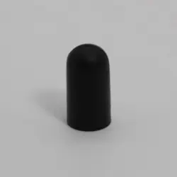 Round Injection Molded Black Pvc Tip To Fit On 1/4" Rod  Approximate Id 0.20" 1661-19