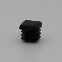 5/8" 14-20 Gauge Square Black Poly Insert Glide  Matte Finish 1461-U-19
