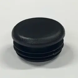 1-1/4" 14-20 Gauge Round Black Poly Insert Glide Matte Finish  Insert Section Fins Od 1.195-1.21 1195-U-76