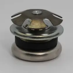 1-1/4" 16-18 Gauge Round Cushioned Swivelglide 1.20" Od Np Steel Base 8188-1