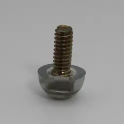  1/4-20 X 0.60" YELLOW ZINC PLATED  STUD Adjustable Non-Skid Glide | 7611-4-CSO-