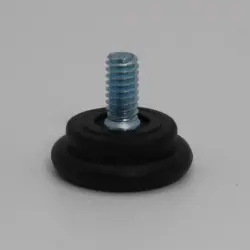  1/4-20 X 1/2" STUD CUSHIONED Adjustable Non-Skid Glide | 7610-4-B02-55