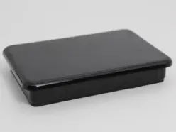 2" X 3" 11 Ga Rect. Black Abs Insert Glide Insert Sect Rib Od 1.77" X 2.77 1520-8