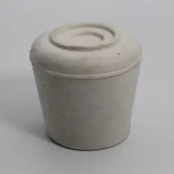 1" Id Round White Contemporary Rubber Tip  Sidewall Length 1-1/16" 2000-W-Nw-23