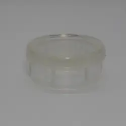 1-1/2" 16-20 Gauge Round Clear Abs Insert Glide  1/4" Thick Base 1427-Hd-C-49