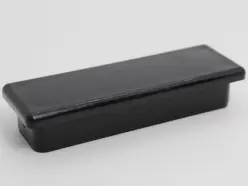 1" X 3" 11 Gauge Rectangular Black Abs Insert Glide  Insert Section Od 0.763" X 2.764" 1439-11