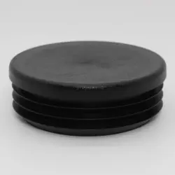 3" 14-18 Gauge Round Black Poly Insert Glide  Matte Finish 1477-U-2
