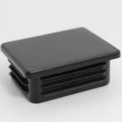 40Mm X 50Mm 1.5-2.5Mm Wall Rectangular Black Hdpe Insert Glide  Matte Finish 1544-50-Mu-67