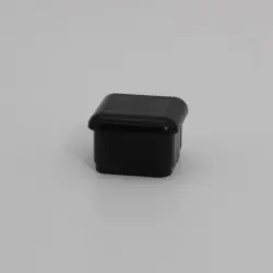 3/4" 18 Gauge Square Black Abs Insert Glide  Insert Section Ribs Od 0.66" 1183-8