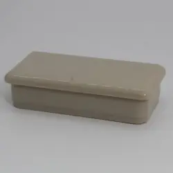 1" X 2" 16 Ga Rect. Putty Abs Insert Glide  Insert Section Od 0.875 X 1.875 1455-Pu-8