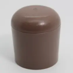 1" Id Round Tan Heavy Duty Poly Cap For Folding Chairs  Sidewall Length 1.20" 1720-Be-25