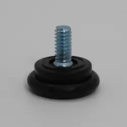  1/4-20 X 1/2" STUD CUSHIONED Adjustable Glide | 7610-4-B-55