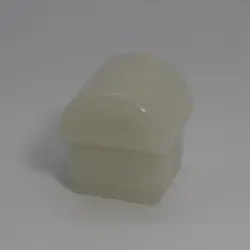 3/4" 16 Gauge Square Natural Nylon Rocker Base Insert Glide  Insert Section Od 0.625" 1222-Nn-4