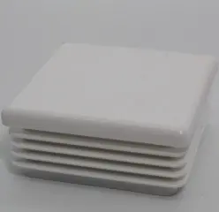 2" 14-18 Gauge Square White Poly Insert Glide  Insert Section Fins Od 1.91-1.92" 2384-U-W-2