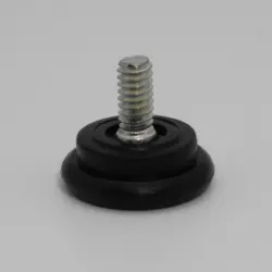  1/4-20 X 1/2" STUD CUSHIONED Adjustable Non-Skid Glide | 7610-4-B02-ROHS-55