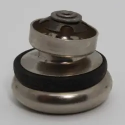 3/4" 14 Ga Round Cushioned Swivelglide 1.20" Od Np Steel Base 8322