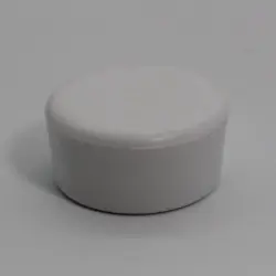 1" Id Round White Light To Medium Duty Poly Cap  Sidewall Length 0.48 1721-25