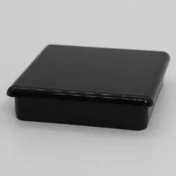 2" 14 Gauge Square Black Abs Insert Glide  Insert Section Od 1.845-1.85 2384-8