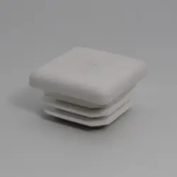 1" 10-14 Ga Sq White Poly Insert Glide Matte Finish  Insert Fins Od 0.84-0.85 1188-U-W-19