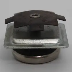 1-1/2" 16-18 Ga Sq Cushioned Swivelglide 1.22" Od Np Steel Base 8239-3