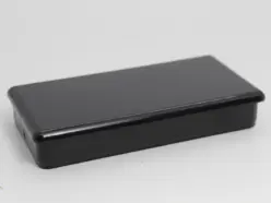 1-1/2" X 3" 16 Gauge Rectangular Black Abs Insert Glide  Insert Ribs Od 1.385" X 2.90" 1462-8