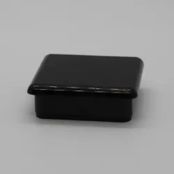 1-1/2" 14 Gauge Square Black Abs Insert Glide  Insert Section Od 1.335-1.34 1308-8