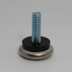  1/4-20 X 3/4" CUSHIONED Adjustable Glide | 7505-4-3/4-24