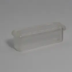 1/2" X 1-1/2" 18 Ga. Rect. Clear K-Resin Insert  Insert Section Od 0.40" X 1.40 1414-C-8