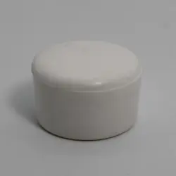 7/8" Id Round White Poly Slendacap  Light Duty 1442-7/8-W