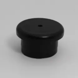 1" 12 Ga Round Black Poly Insert Glide Insert Section Od 0.785  1430-Pb