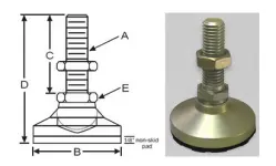 Steel Level-It™ (Stud Style, Non-skid, Metric)