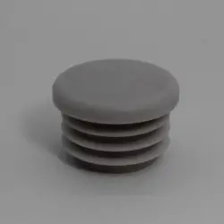 1" 10-14 Ga Rd Lightlitegray Poly Insert Glide  Matte Finish 1216-U-Llg-14