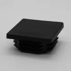 1-1/2" 10-14 Gauge Sqaure Black Poly Insert Glide  Matte Finish 1247-U-70