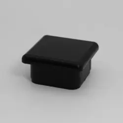 1" 14 Gauge Square Black Butyrate Insert Glide  Insert Ribs Od 0.84" 1202