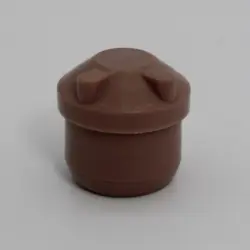 7/8" 19-20 Gauge Round Tan Linear Poly Plug Bumper With Ears For Folding Chairs  1870-6