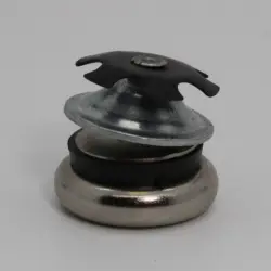 1" 16-18 Gauge Round Cushioned Swivelglide 8176-67