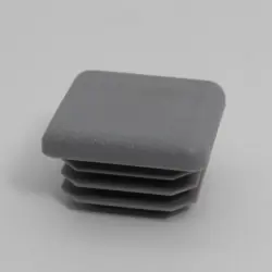 1" 10-14 Ga Sq Light Gray Poly Insert  Matte Finish 1188-U-Lg-19