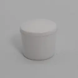 5/8" Id Round White Poly Slenda Cap  5/8" Sidewall Length 1442-W