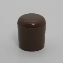 5/8" Id Round Tan Heavy Duty Poly Cap For Folding Chairs  3/4" Sidewall Length 1705-T