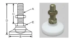 Delrin® Level-It™ (Stud Style, Metric)