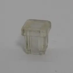 1/2" 18 Gauge Square Clear Abs Insert Glide  Insert Ribs Od 0.41 2336-C-4