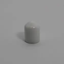 Round White Vinyl Tip To Fit On 5/16 Rod  1/2" Sidewall Length 1662-W-25