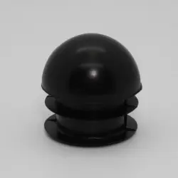 1-1/4" 14-20 Gauge Round Black Poly Ball Glide Insert  Insert Fins Od 1.18-1.19" 1195-U-Bg-49