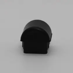 13/16" 18-19 Gauge Square Black Hdpe Rocker Base Insert Glide  Insert Section Ribs Od 0.73" 1513-76