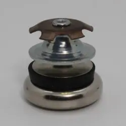 7/8" 16-18 Ga Rd Cushioned Swivelglide 1-1/16" Od Np Steel Base 8175-1